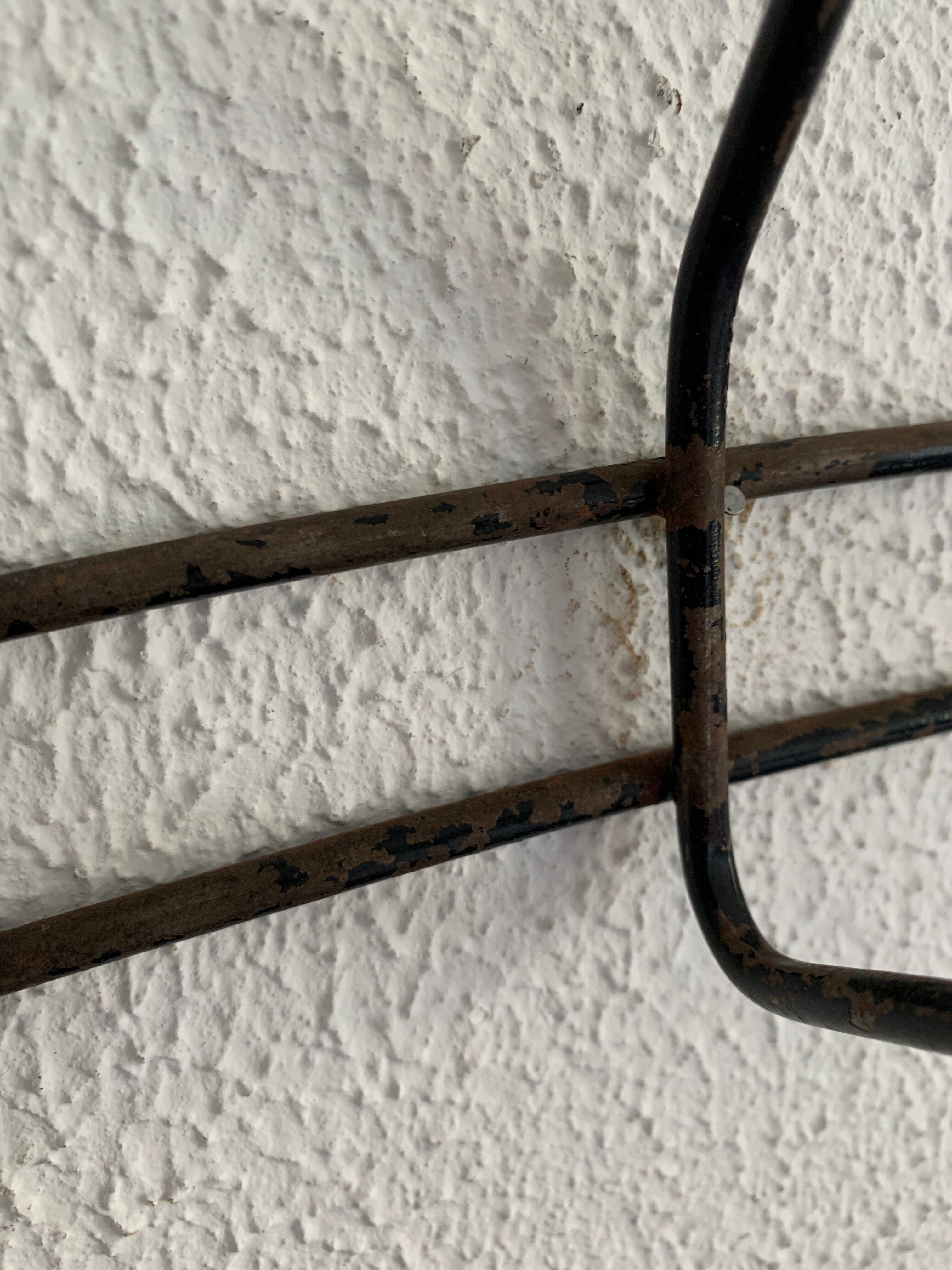 Vintage coat rack 1960 6 ball patères - 50 cm