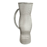 Vintage metal mesh decorative pitcher