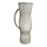 Pichet décoratif en maille métallique vintage
