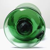 Large vintage green blown glass lantern, 1960s-70s.