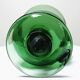 Large vintage green blown glass lantern, 1960s-70s.