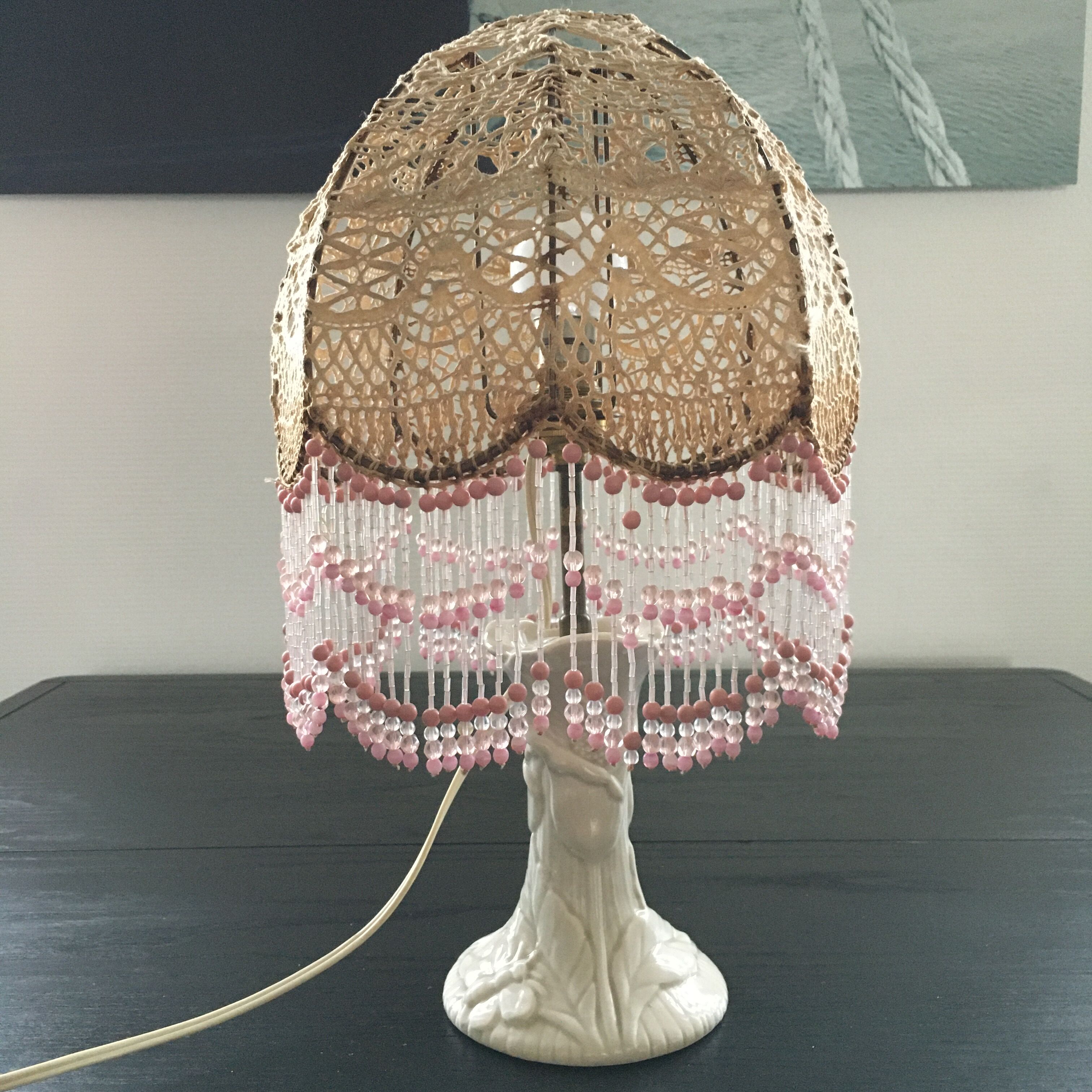 Ceramic lamp and beads