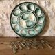 Oyster or appetizer dish in slipware