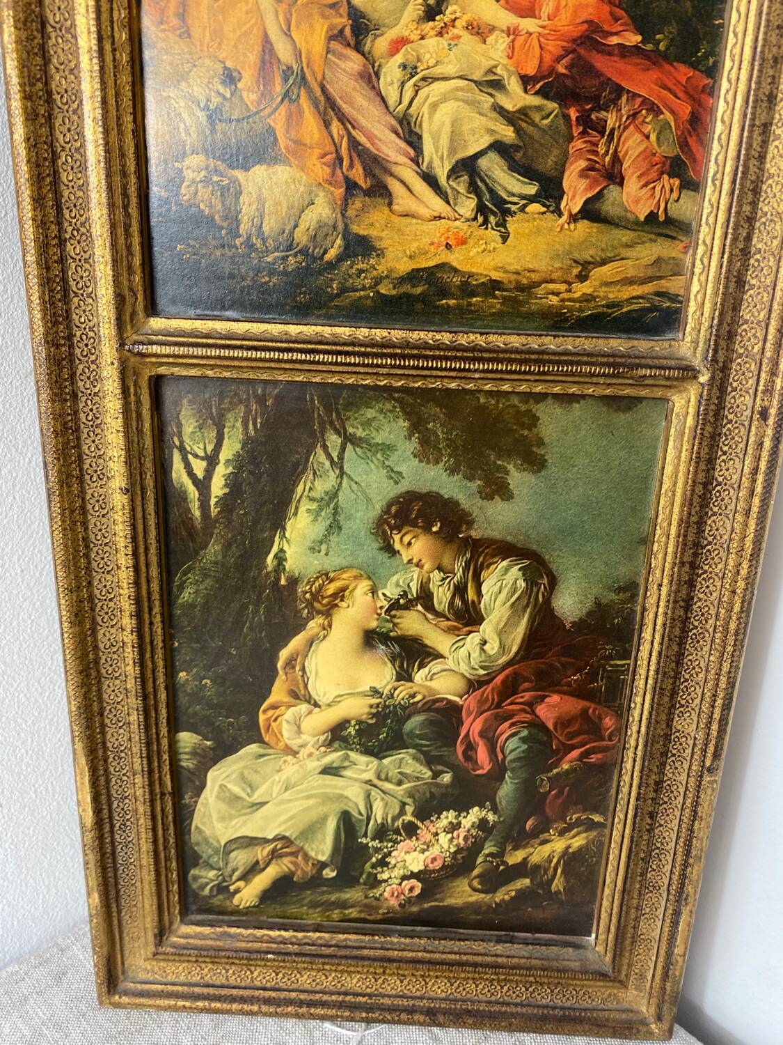 Florentine wooden triptych painting