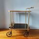 Vintage 1960s rolling bar cart