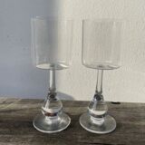 Pair of crystal goblets from Baccarat.
