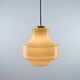 Vintage Beige/Yellow Glass Pendant Lamp