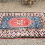 Wool cross oriental carpet :129×185