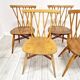 4 Ercol Candlestick Back Dining Chairs