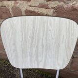 Pair of vintage formica chairs 1960 mid-century