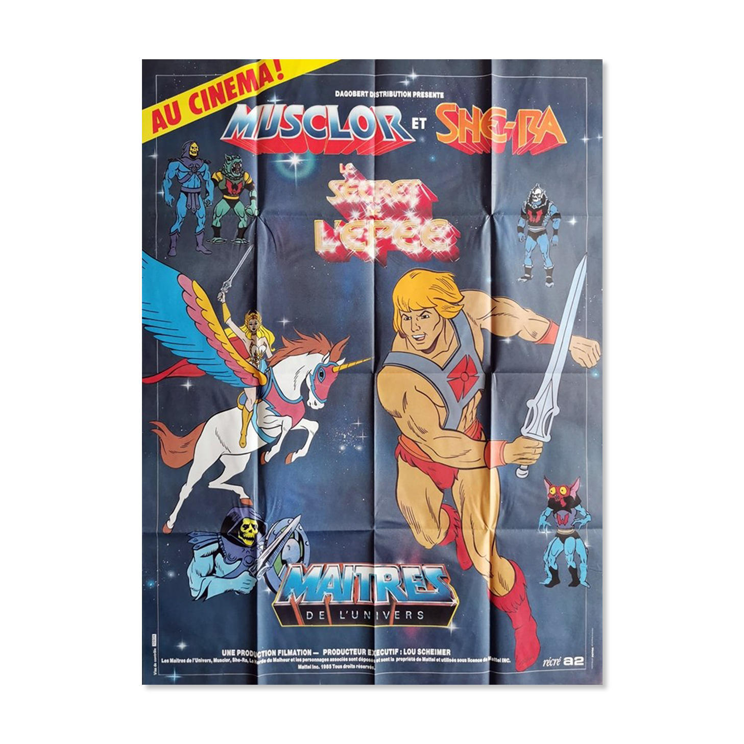original poster 1985 Musclor and She-Ra the masters of the universe