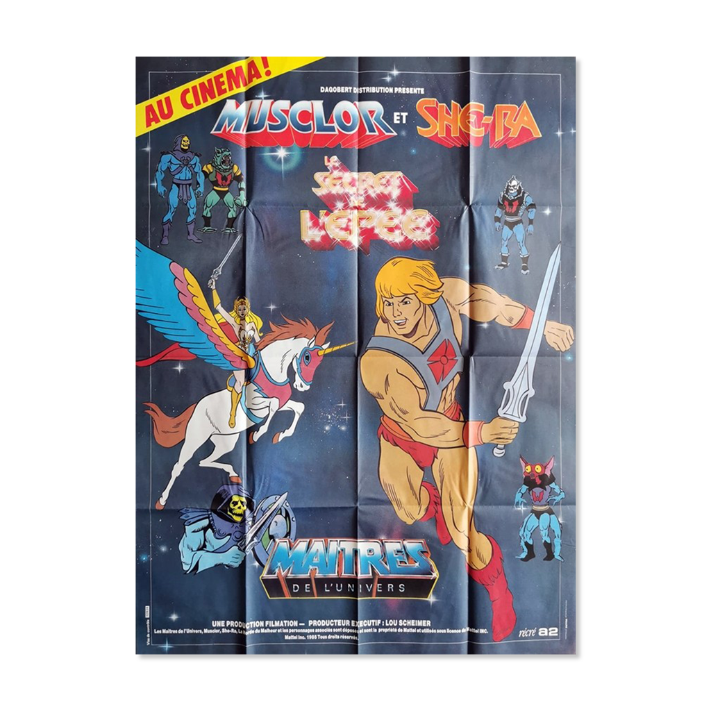 Poster Toile Les Maîtres De L'Univers (MUSCLOR) - ORKO - Motif Rétro, 100% Coton