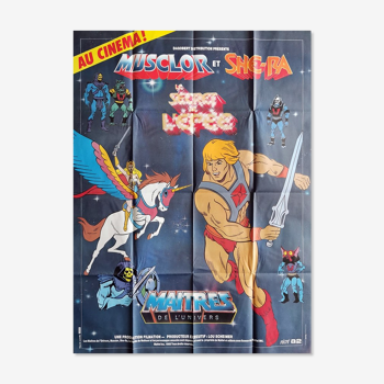 Affiche originale 1985 Musclor et She-Ra les maîtres de l'univers