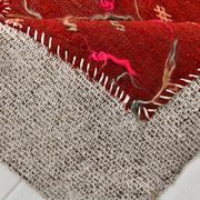 3x5 Red Contemporary Vintage Kilim Rug, 105x149Cm