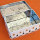 Old metal box Massilly France Decor HB Henriot Quimper