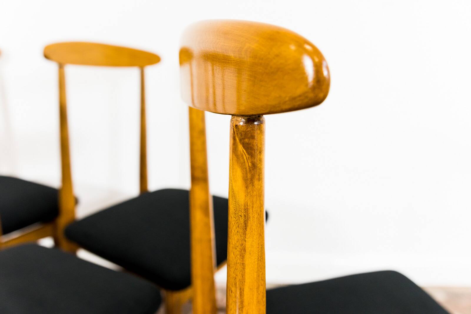Mid Century Dining Chairs By Bernard Malendowicz, Poland, 1960s, Set Of 6