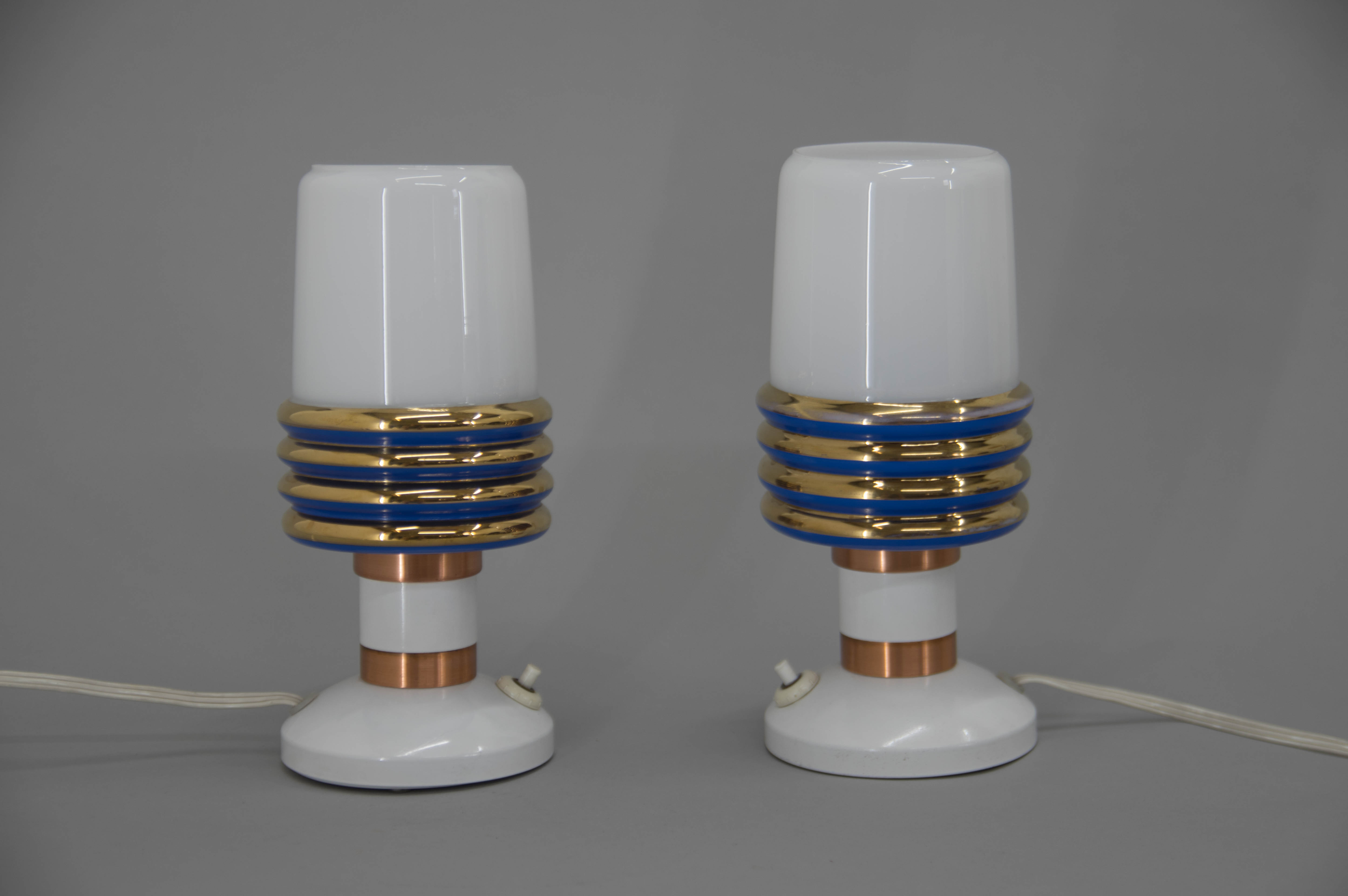 Table lamps, Czechoslovakia, 1970s