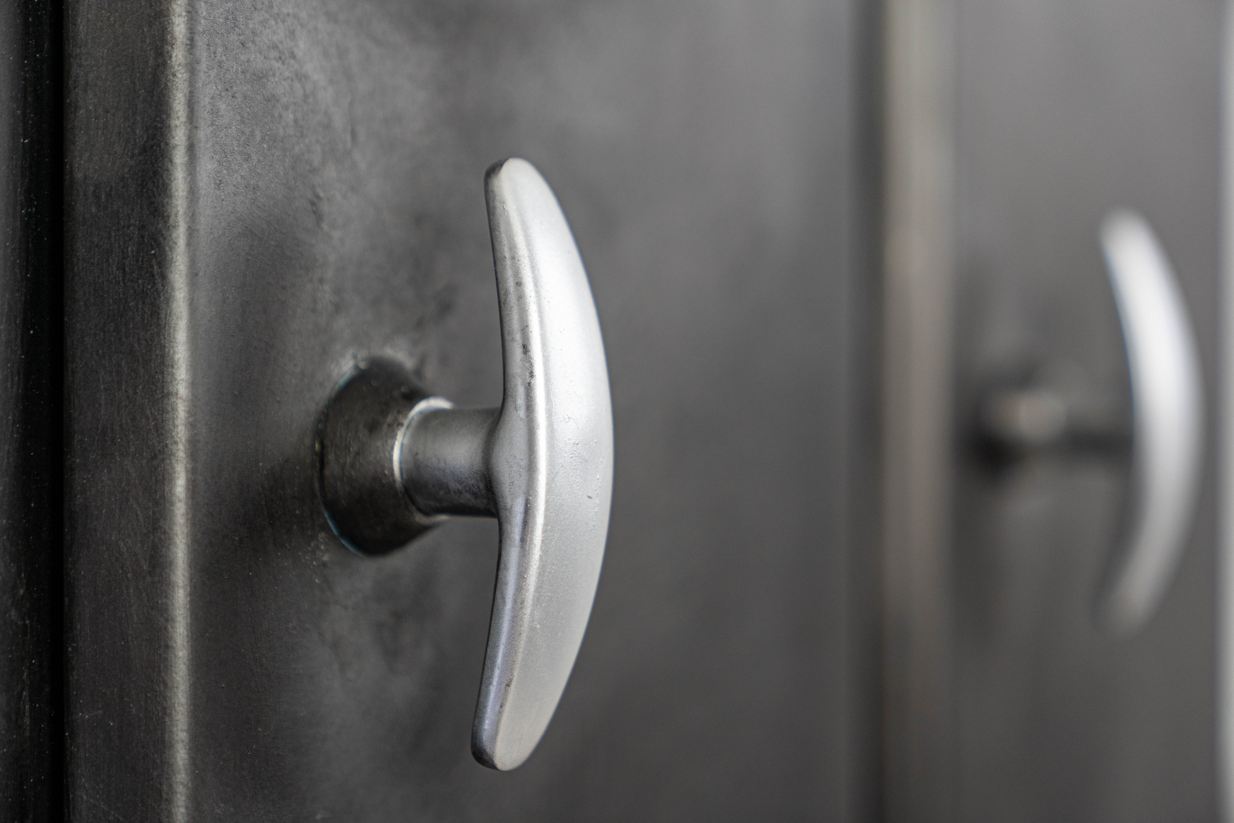 Pretty vintage metal wardrobe completely renovated / small dressing room