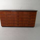 Classeur de magasin vintage des années 1950