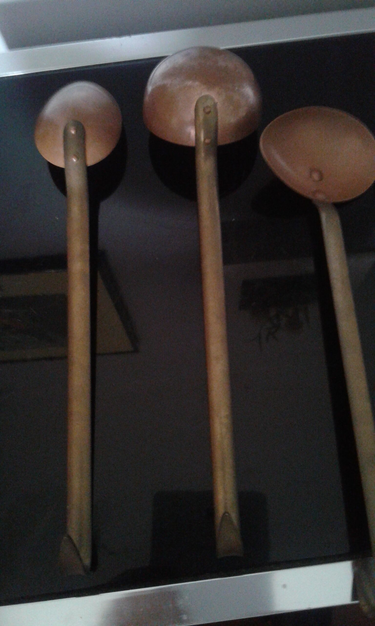 Set of 4 vintage copper cookware