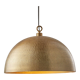 Brass hammered dome pendant lamp