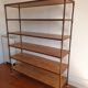 Shelf / bookcase in metal and solid wood