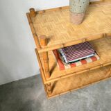 Large rattan shelf 1960