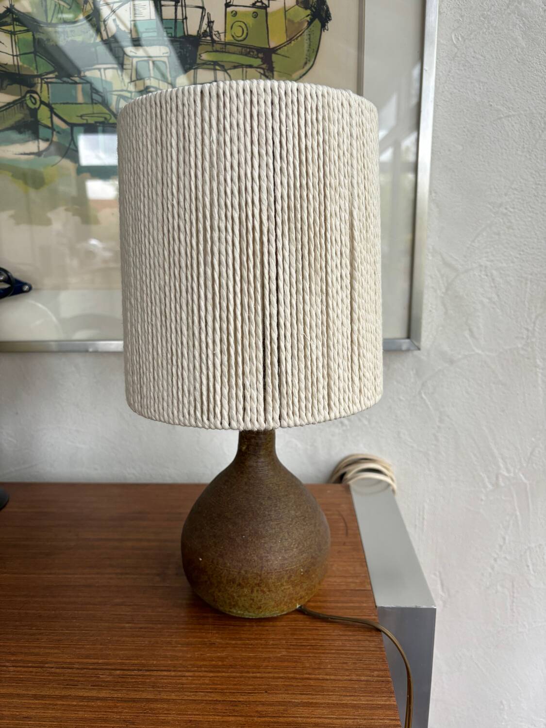 Vintage sandstone lamp