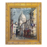 Tableau de Leprin - Paris Montmartre rue du chevalier de la Barre