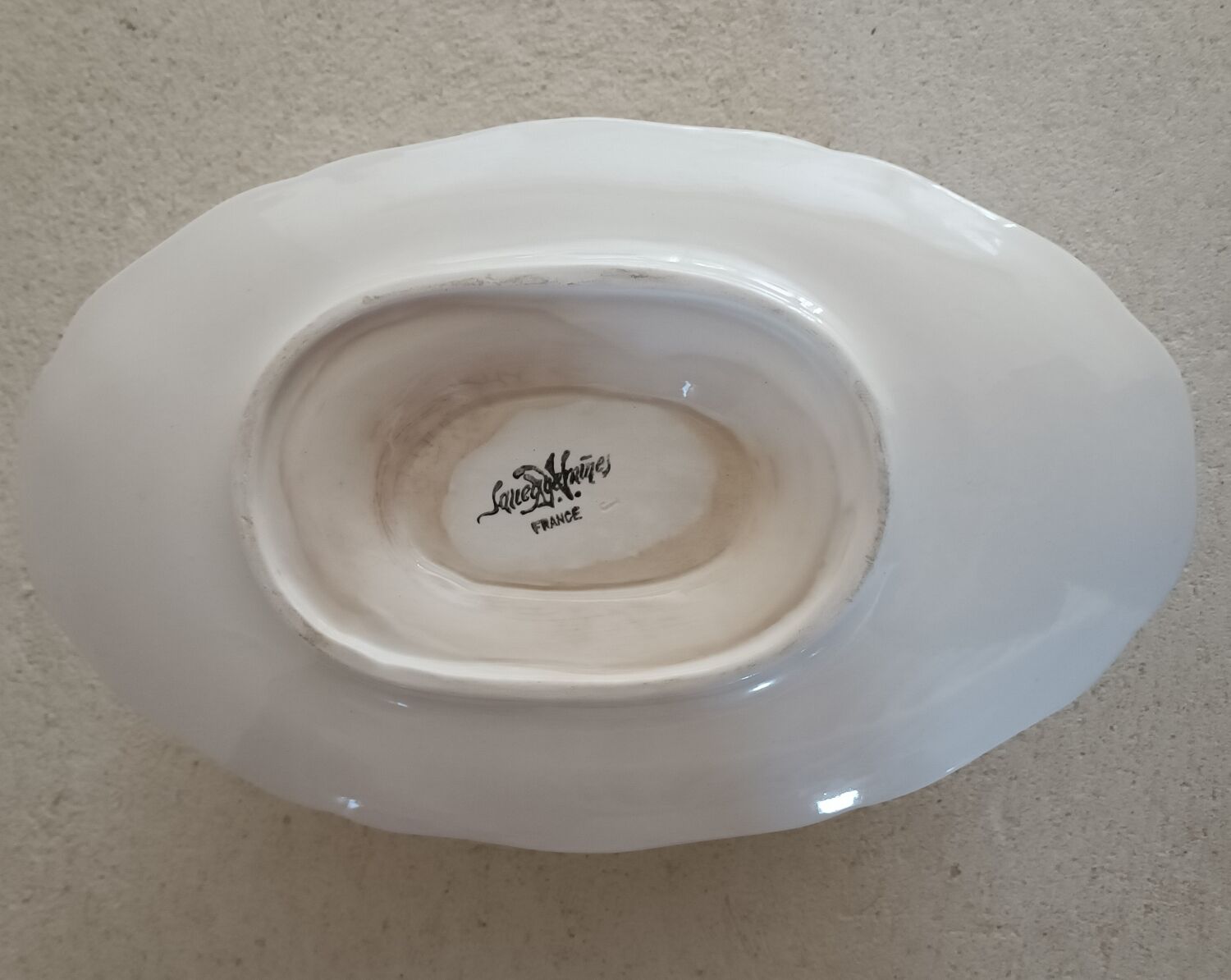 Saucière ivoire de Sarreguemines