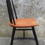 two vintage Scandinavian bistro chairs