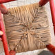 Chaise enfant ancienne décor artisanal peint