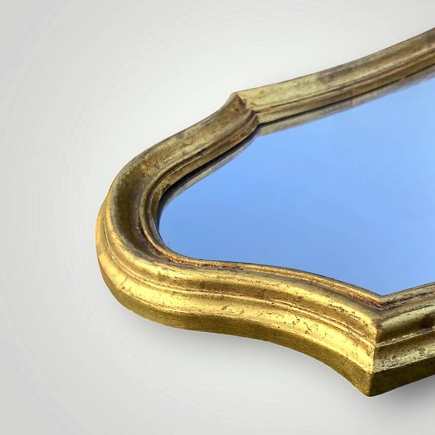 Louis XV style gilded resin mirror – 1960s