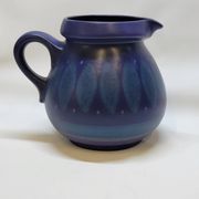 Vintage blue ceramic jug pitcher Porta Celi Spain