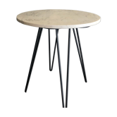 Table d’appoint plateau marbre vintage