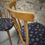 Lot of 6 bistro bar chairs from the 1960s