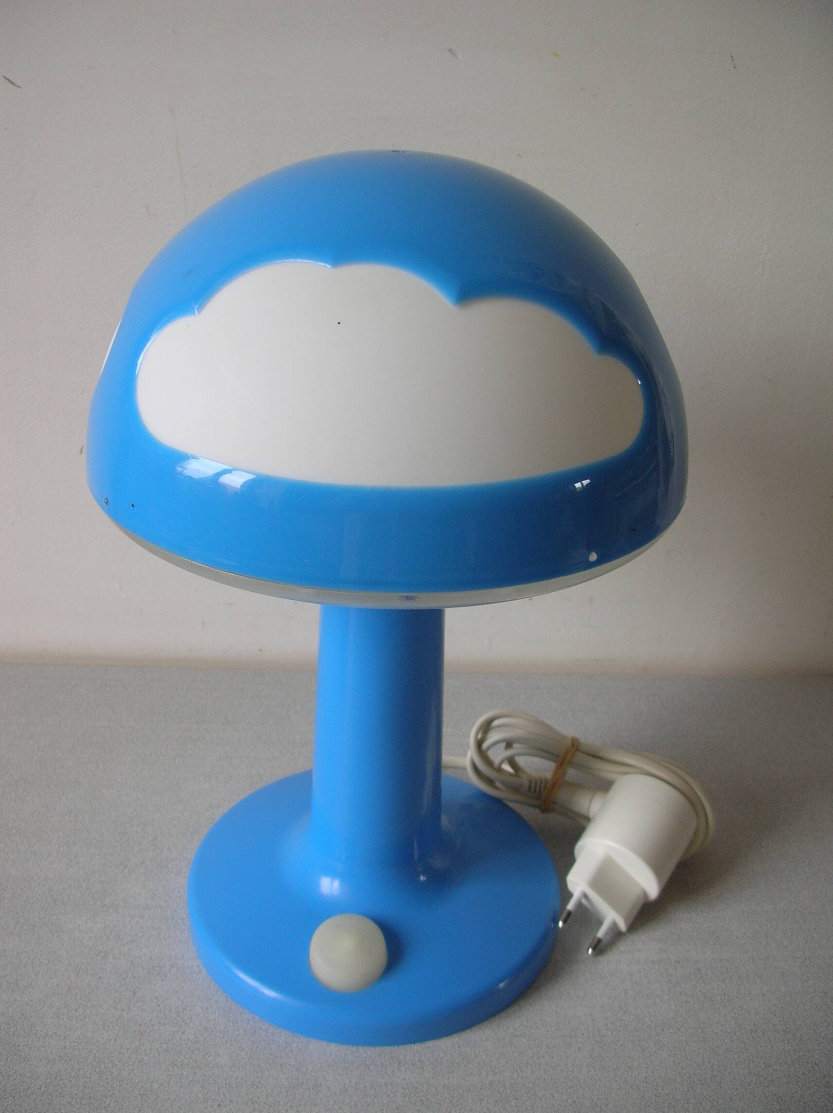 Skojig mushroom lamp Ikea blue cloud decor baby child room