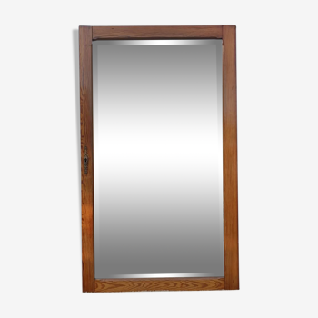 Beveled Ice Pine Door Mirror 64X120