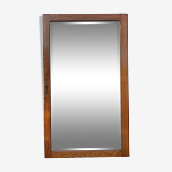 Miroir de porte Pin glace biseautée 64X120