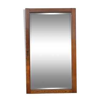 Miroir de porte Pin glace biseautée 64X120