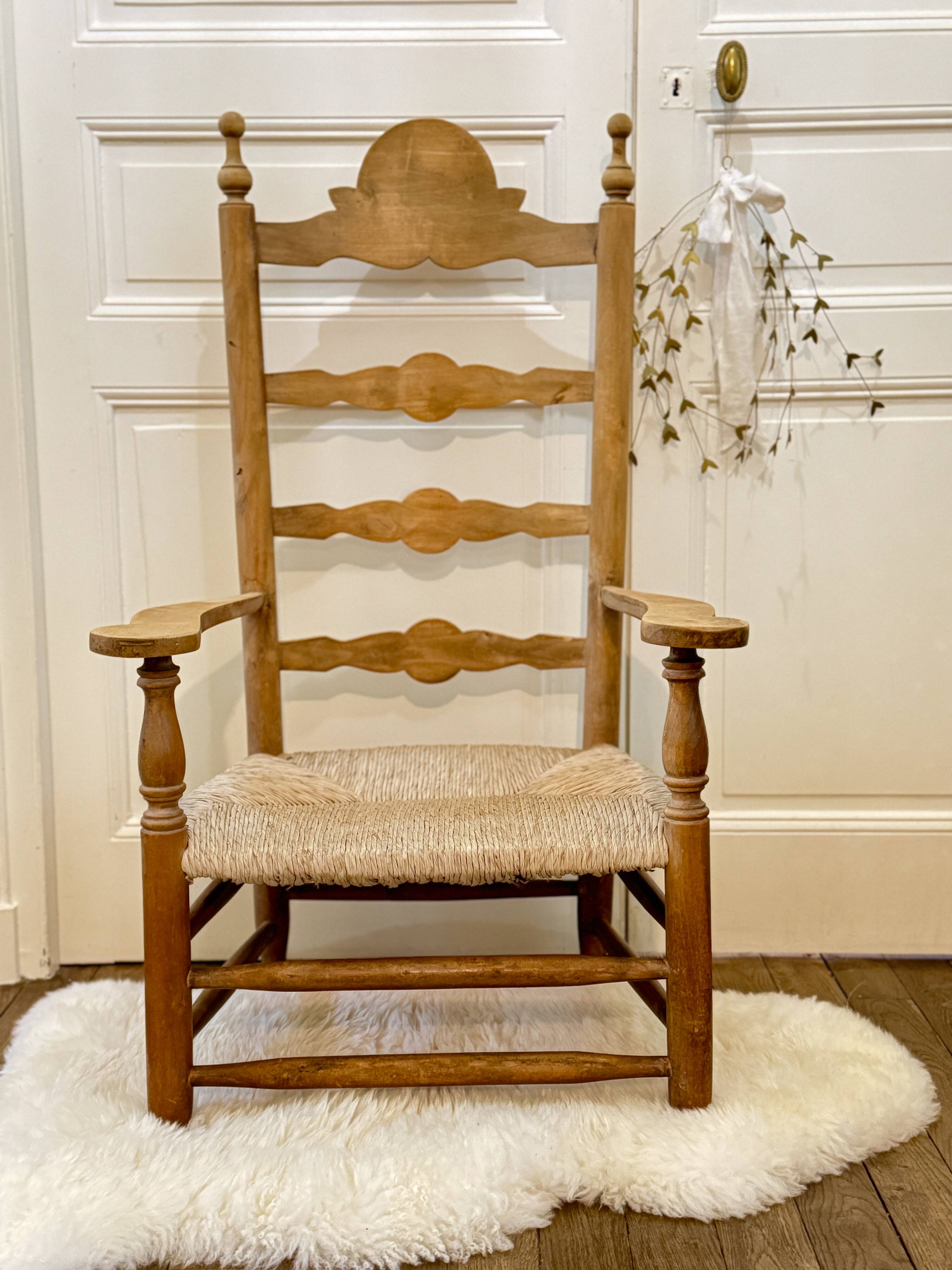 Armchair by the fireplace