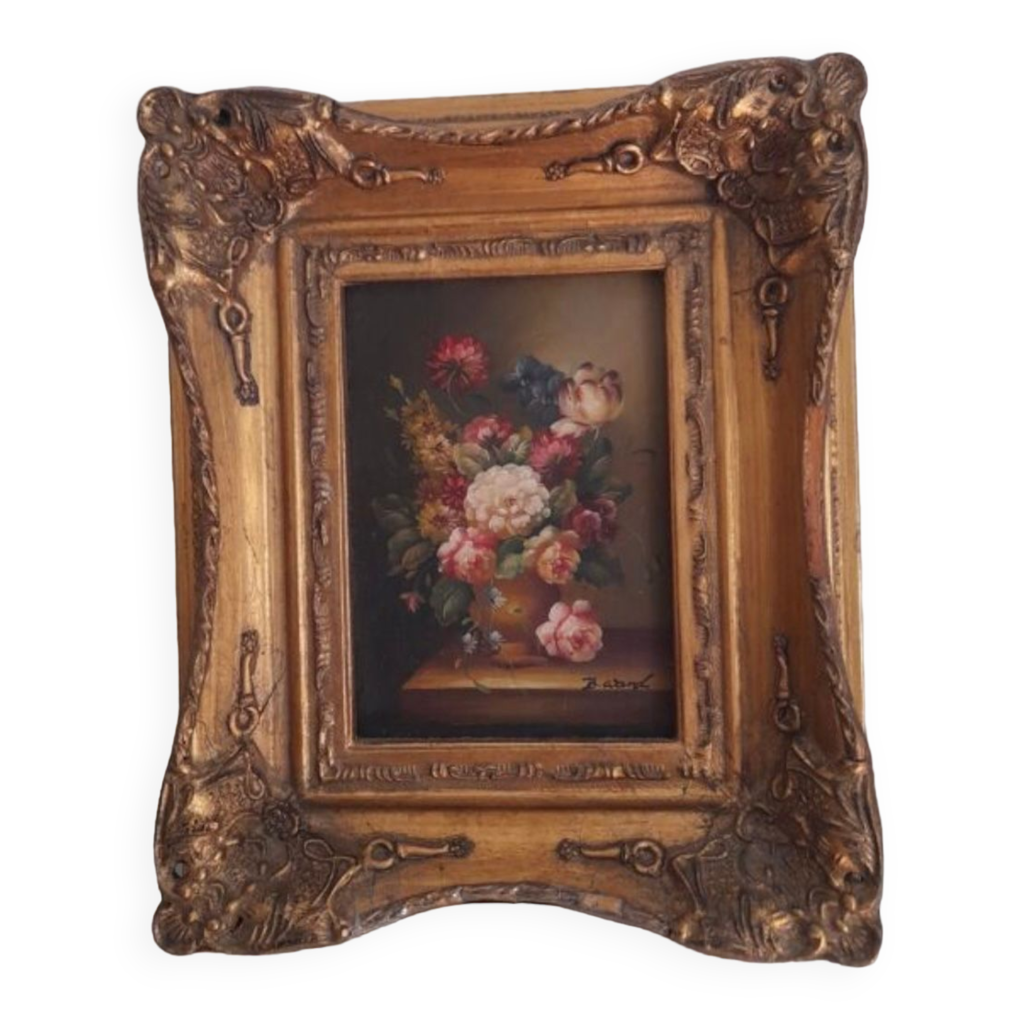 Still life oil on wood