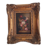 Still life oil on wood