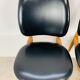 4 chaises Pégases Baumann, noires, années 60