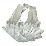 Vintage glass basket emptier