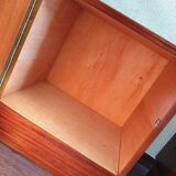 Lot of 2 vintage wooden bedside tables 70s