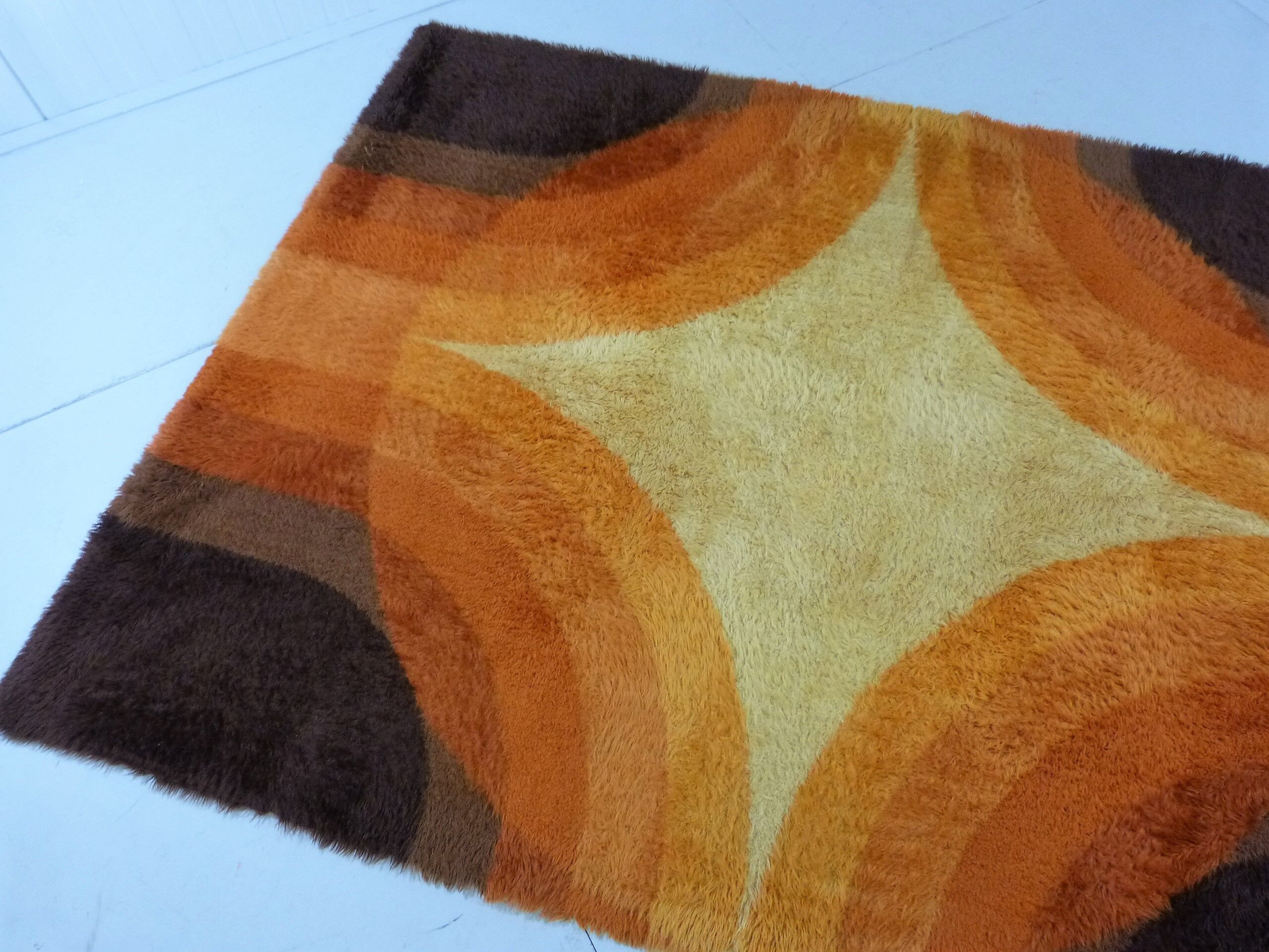 Colourful woolen carpet by Bergoss, Netherlands 1960's