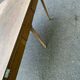 Louis XVI console dining table, extendable, renovated walnut from the 18th century.