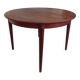 Round teak table by Johannes Andersen for Mobler Samcom Scandinavian.