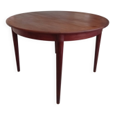 Table ronde en teck de Johannes Andersen pour Mobler Samcom scandinave